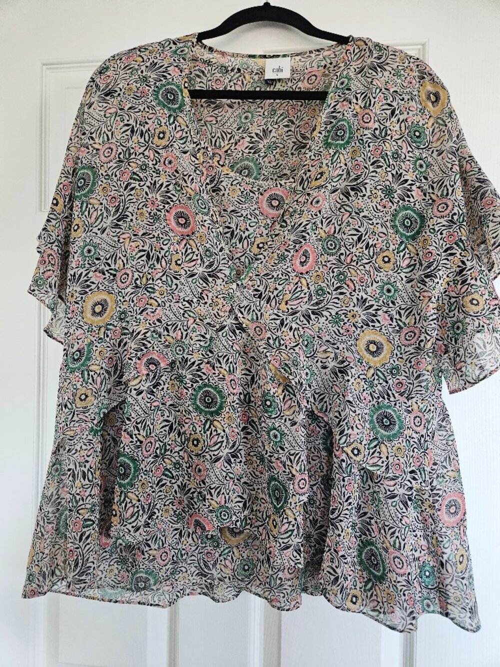 CAbi Poet Boho Couplet Top, Large